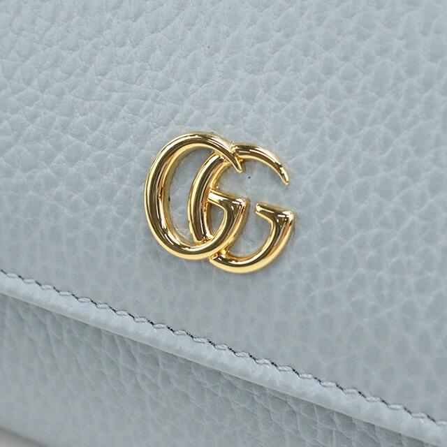 GUCCI グッチ ブルーレザー コンチネンタル フラップタイプ 長財布