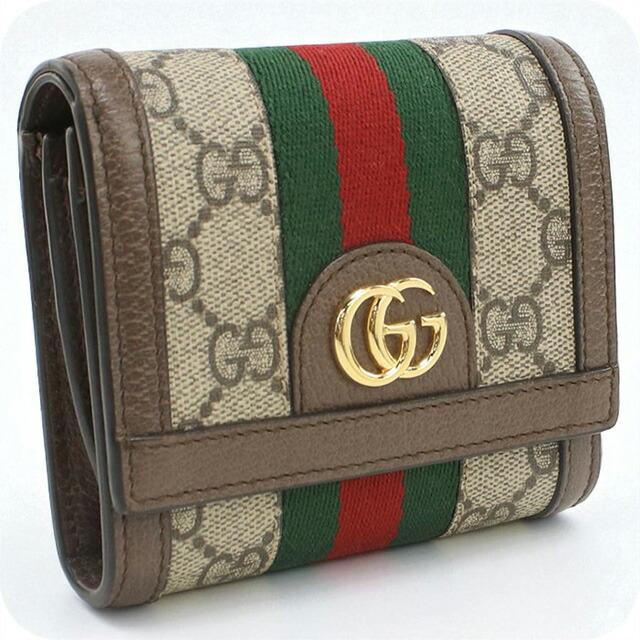 GUCCI（グッチ） 中古 二折財布 レディース ブランド オフィディア GG