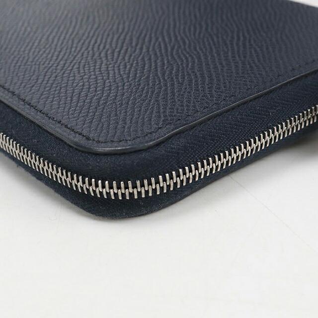エルメス 長財布 アザップクラシック ラウンドファスナー  ブルー レディース【中古】★ HERMES - エルメス 長財布 アザップクラシック ラウンドファスナー