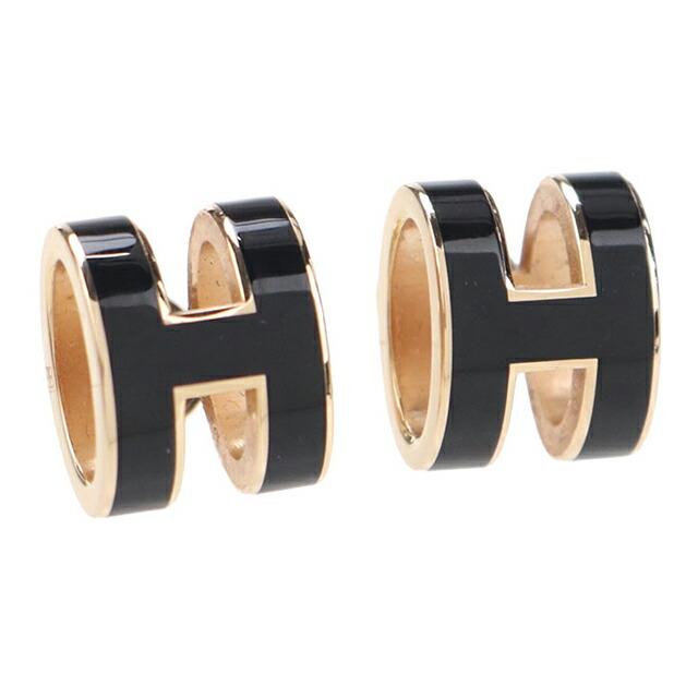 HERMES（エルメス） 中古 ピアス レディース ポップ H ブラック