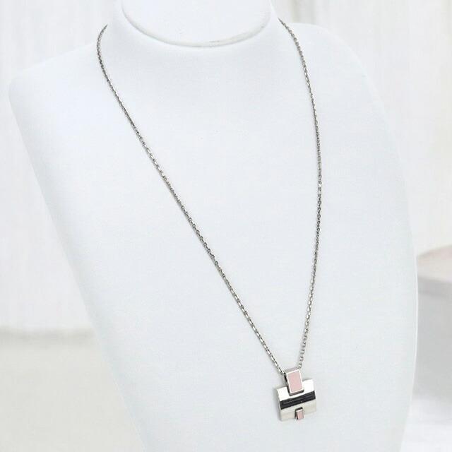 ❤お得なお品❤アイリーンネックレス ピンクxシルバー金具 エルメス 