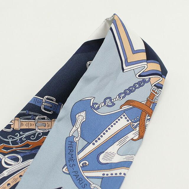エルメス　ツイリー　ネイビー　新品未使用品 ツイリー エルメス・ストーリー ネイビー 紺[] Twilly Hermes