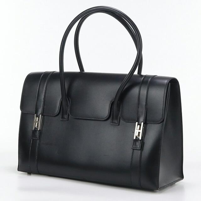 中古良品HERMES エルメス ハンドバッグ ドラッグ37 レディース ブラック HERMES（エルメス） 中古 ハンドバッグ レディース ブランド ドラッグ