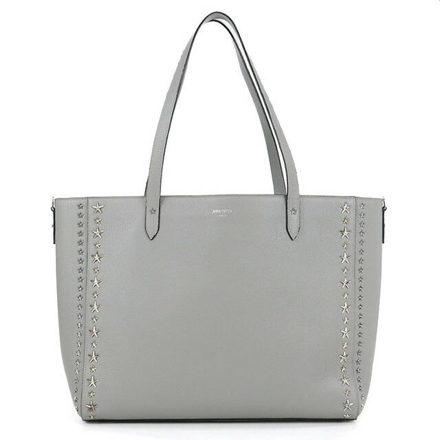 正規店購入　JIMMY CHOO グレー レザーバッグ JIMMY CHOO（ジミーチュウ） 中古 トートバッグ レディース ブランド