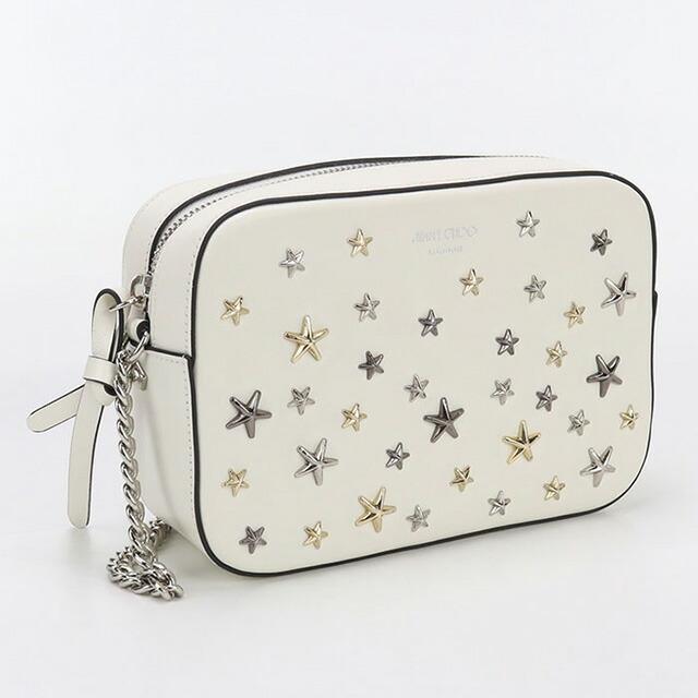 ジミーチュウ ホワイト スタッズ付き ボディバッグ ジミーチュウ ホワイト スタッズ付き ボディバッグ