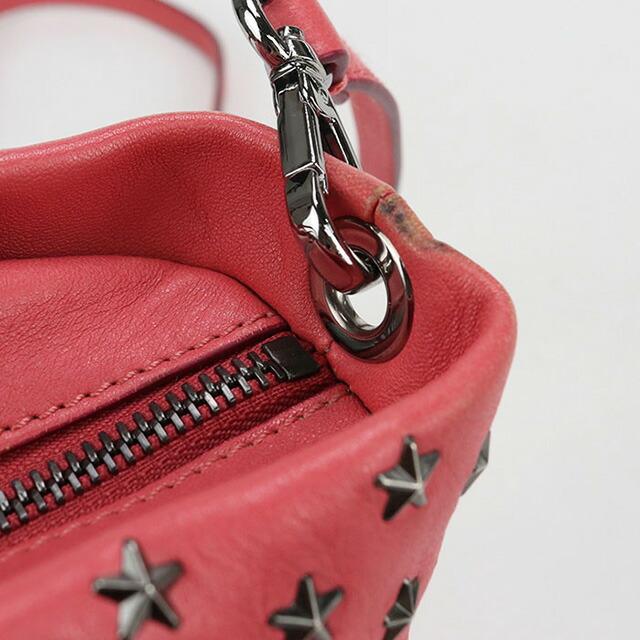 中古良品JIMMY CHOO ジミーチュウ トートバッグ 2WAY MINISARA レディース ピンク JIMMY CHOO（ジミーチュウ） 中古 トートバッグ レディース ブランド