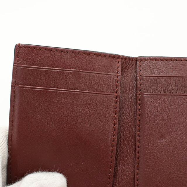 ロエベ トライフォールド 三つ折り財布 レザー ブラウン レッド 茶 赤 C660TR2X01 LOEWE（ロエベ） 財布 レディース メンズ ブランド 三つ折り財布