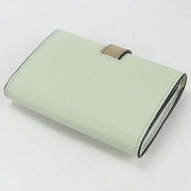 LOEWE ロエベ 三つ折り財布 バーティカル ウォレット グリーン ほぼ新品 LOEWE（ロエベ） 中古 三つ折り財布 レディース ブランド バーティカル