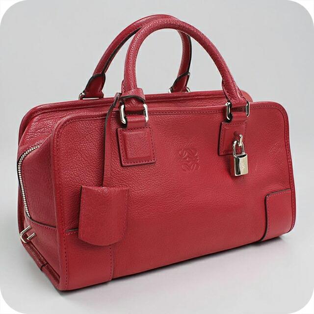 良品 LOEWE ハンドバッグ レザー レッド アマソナ28 LOEWE（ロエベ） 中古 ハンドバッグ レディース ブランド アマソナ28