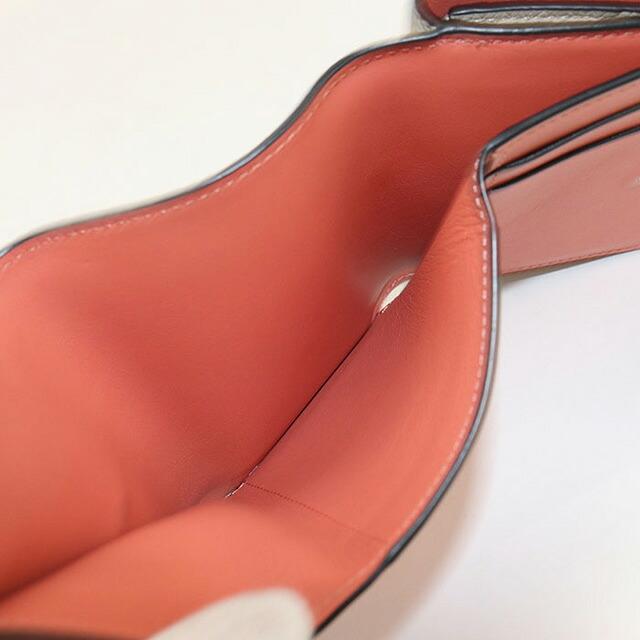 LOEWE ロエベ/リピートアナグラム/トライフォールドウォレット/ピンク/101***/SAランク/91【中古】 LOEWE ロエベ / リピートアナグラムトリフォールドウォレット 三つ折り