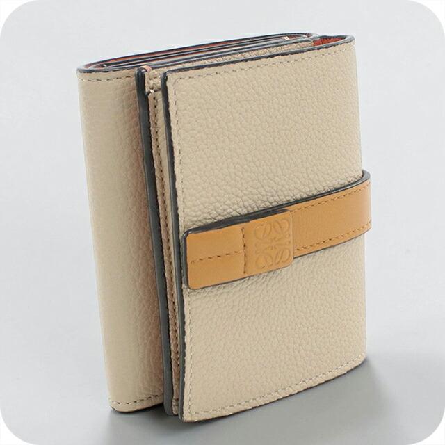 ロエベ　ベージュ 三つ折り財布 LOEWE（ロエベ） 中古 三つ折り財布 三折財布 レディース ブランド