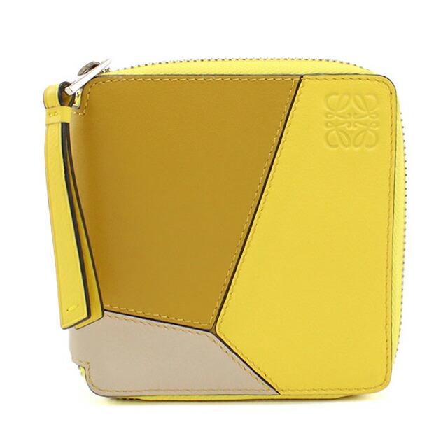 LOEWE 二つ折り財布 イエロー LOEWE（ロエベ） 中古 二つ折り財布 二折財布 レディース ブランド