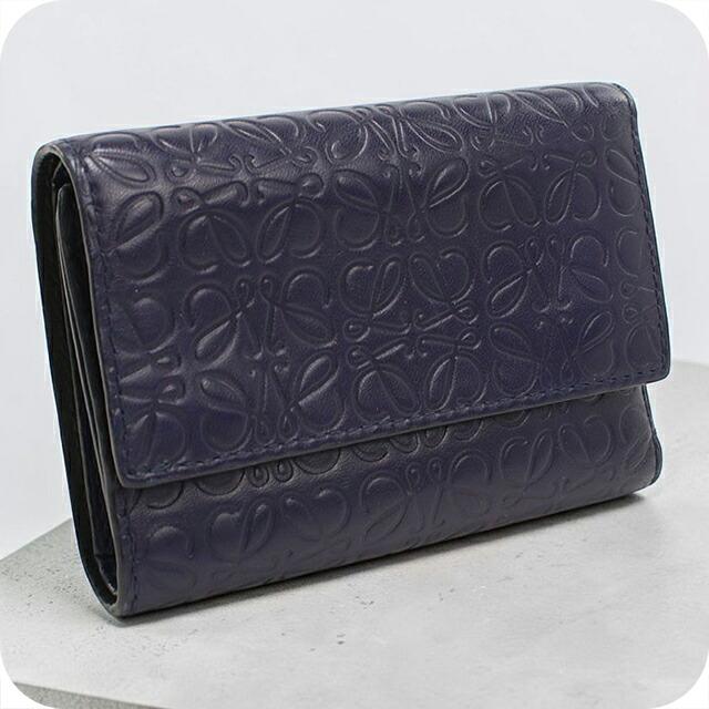 LOEWE（ロエベ） 中古 三つ折り財布 三折財布 コンパクト レディース