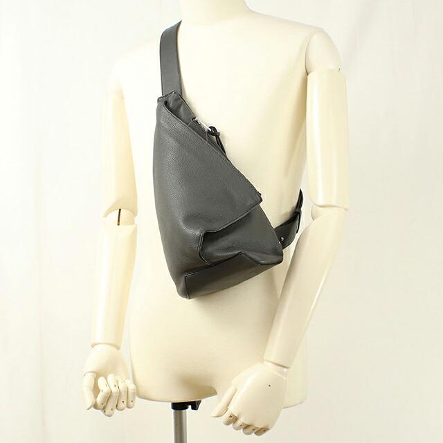 美品 ロエベ アントンスリング ボディバッグ LOEWE ANTON グレー LOEWE（ロエベ） 中古 ボディバッグ メンズ ブランド アントン