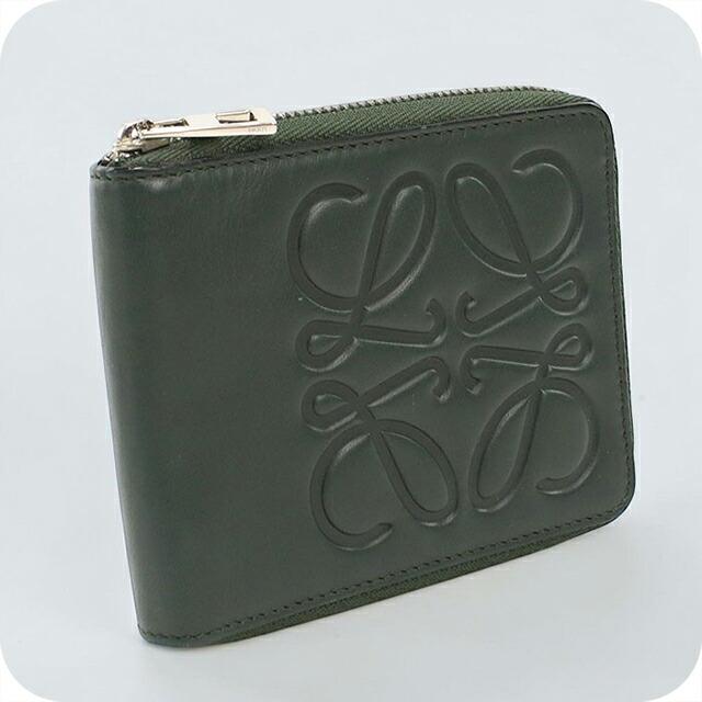LOEWE 二つ折り財布 ラウンドファスナー　♡ LOEWE（ロエベ） 中古 二つ折り財布 二折財布 コンパクト ユニセックス