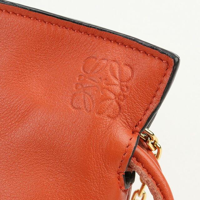 ロエベ LOEWE フラメンコ　 ショルダー オレンジ 正規品 LOEWE 中古 ロエベ 斜め掛け ショルダーバッグ レディース