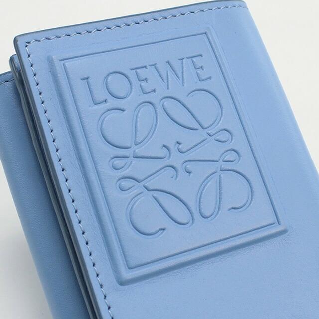 中古 ロエベ 三折財布小銭入付き レディース ブランド LOEWE トライフォールドウォレット カーフ C565TR2X01 5016 ブルー 財布｜nanaple｜11