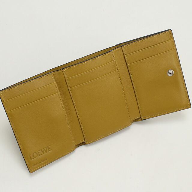 1/12はさらに+11倍 中古 ロエベ 三折財布小銭入付き レディース 1/12はさらに+11倍 中古 ロエベ 三折財布小銭入付き レディース