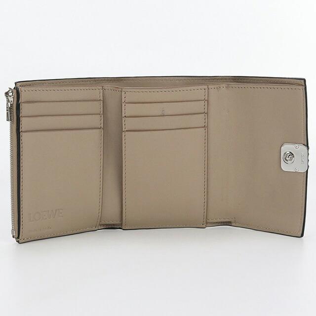 ☆格安☆ 【ロエベ】 折財布 レザー 白 アナグラム レディース ☆格安☆ 【ロエベ】 折財布 レザー 白 アナグラム レディース