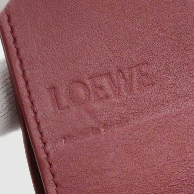 LOEWE ロエベ アナグラム 長財布（小銭入れあり） ラムスキン レディース [中古] LOEWE（ロエベ） 中古 二折財布小銭入付き レディース ブランド