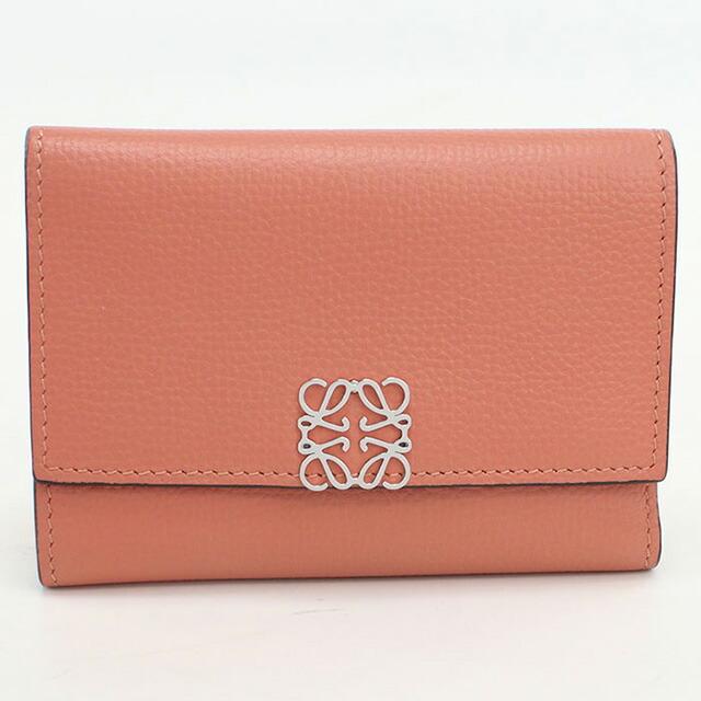 LOEWE 中古 ロエベ 三折財布 レディース ブランド アナグラム  
