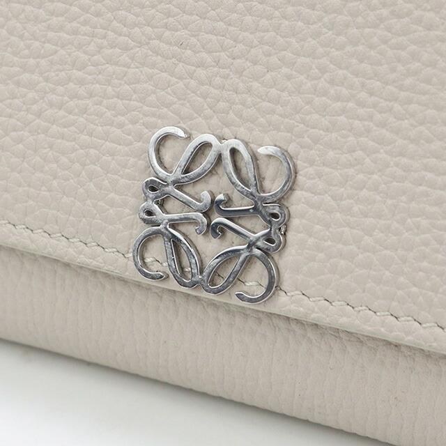 ！美品！　ロエベ　アナグラム　ベージュ　折り財布 LOEWE（ロエベ） 中古 二折財布 レディース ブランド アナグラム