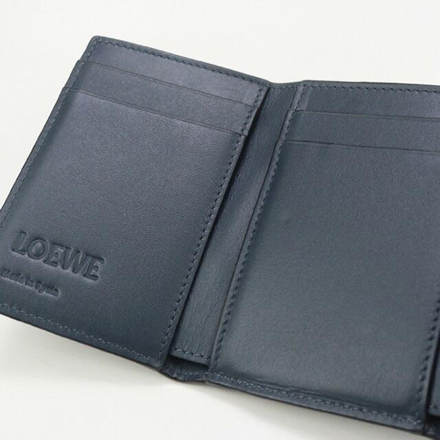 ✨LOEWE トライフォールド ウォレット アナグラム 三つ折り 財布 ネイビー LOEWEロエベ トライフォールドウォレット 三つ折り財布