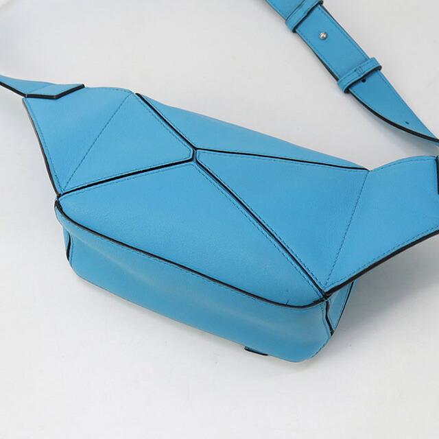 LOEWE ボディバッグ パズル バムバッグ レザー ブルー ロエベ(LOEWE)ロエベ パズル バムバッグ スモール ウエストバッグ