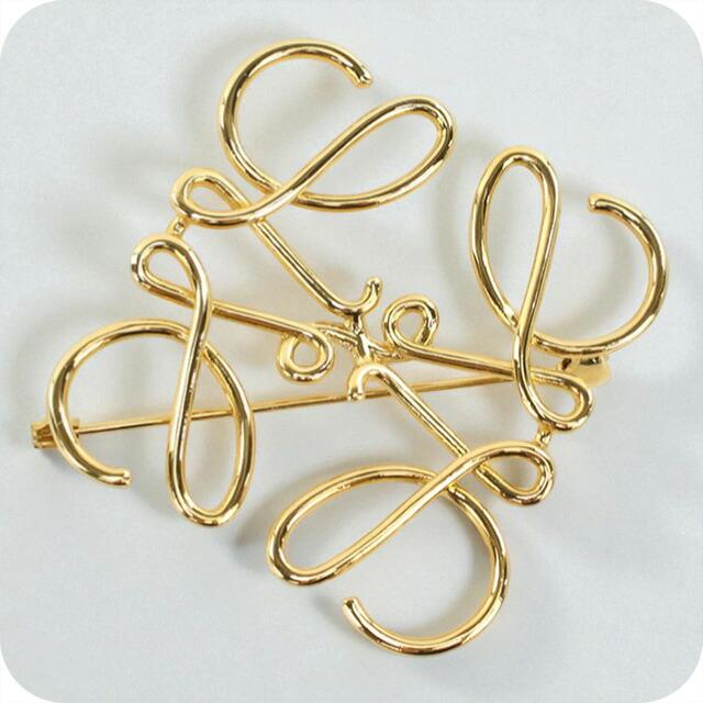 LOEWE 中古 ロエベ ブローチ レディース ブランド アナグラム