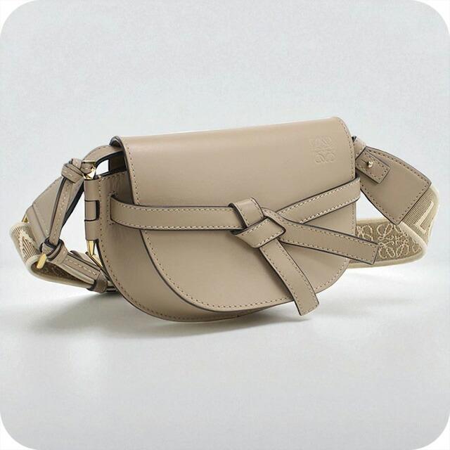中古良品LOEWE ロエベ 斜め掛け ショルダーバッグ A650N46X13 ゲートデュアル バッグ ミニ レディース ベージュ LOEWE（ロエベ） 中古 斜め掛け ショルダーバッグ レディース ブランド