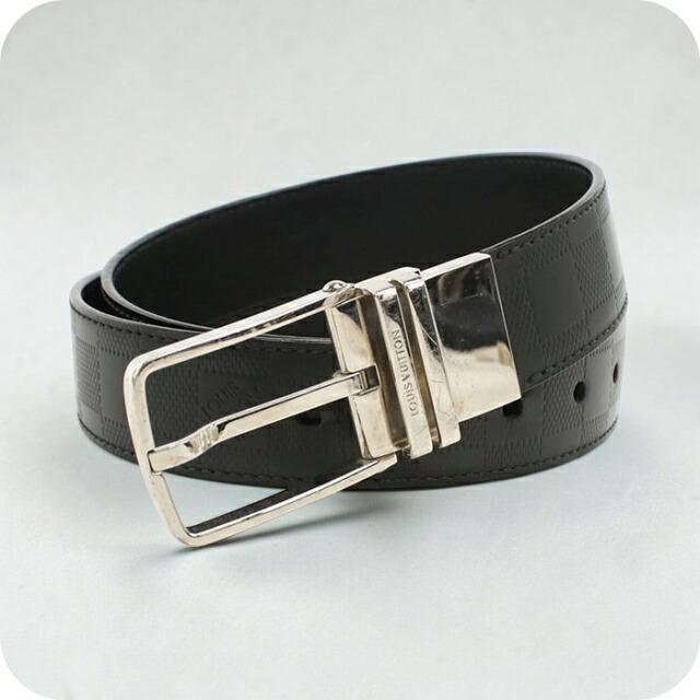 ルイヴィトン LOUIS VUITTON ベルト ダミエアンフィニ M9674 ノワール LOUIS VUITTON（ルイ・ヴィトン） 中古 ベルト メンズ ブランド ダミエ