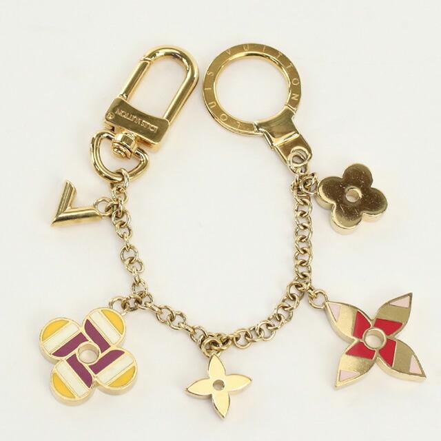 ルイヴィトン バッグチャーム チェーンポップフラワー キーリング