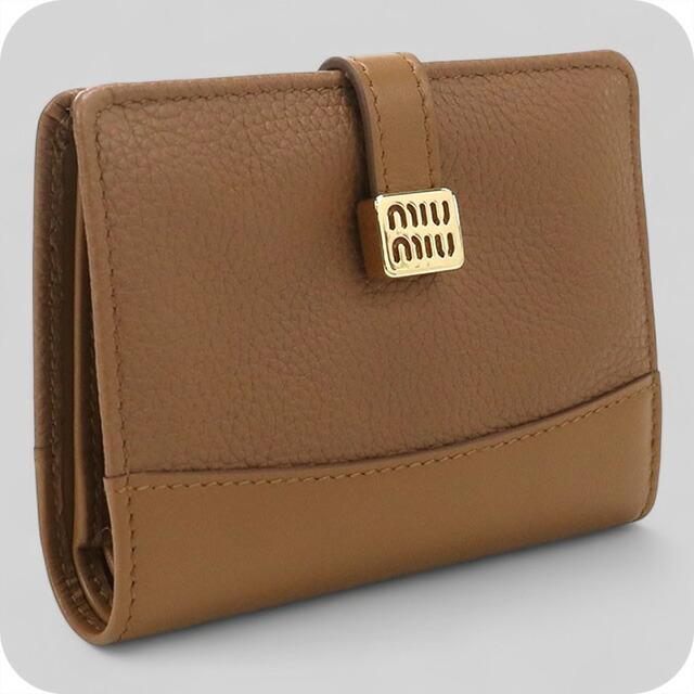 miu miu（ミュウミュウ） 中古 二折財布 レディース ブランド レザー