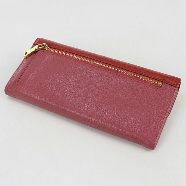 miu miu（ミュウミュウ） 中古 長財布二折 レディース ブランド レッド