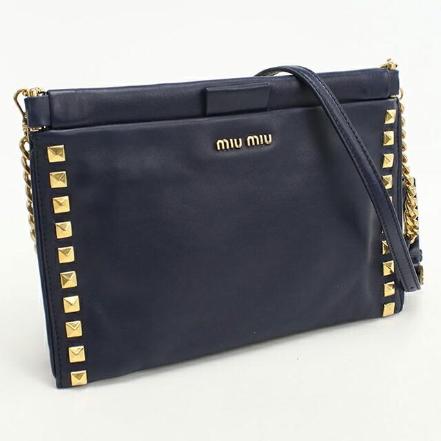 【miu miu】ミュウミュウ　2wayショルダーバッグ Miu Miu(ミュウミュウ)2WAYレザーショルダーバッグ FRAGOLA ピンク