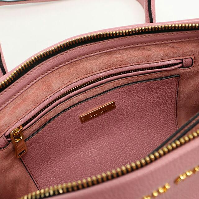 ミュウミュウ　マドラスバッグ　2wayショルダー　ピンク　ROSE miu miu（ミュウミュウ） 中古 ハンドバッグ レディース ブランド