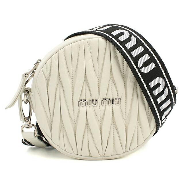 miumiu 白 ロゴ シンプル レザー トートバッグ ミュウミュウ miu miu（ミュウミュウ） 中古 ショルダーバッグ レディース ブランド