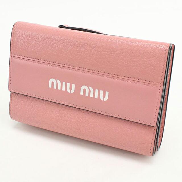 miu miu（ミュウミュウ） 中古 三つ折り財布 三折財布 レディース 