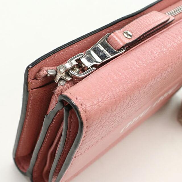 miu miu（ミュウミュウ） 中古 三つ折り財布 コンパクト 三折財布