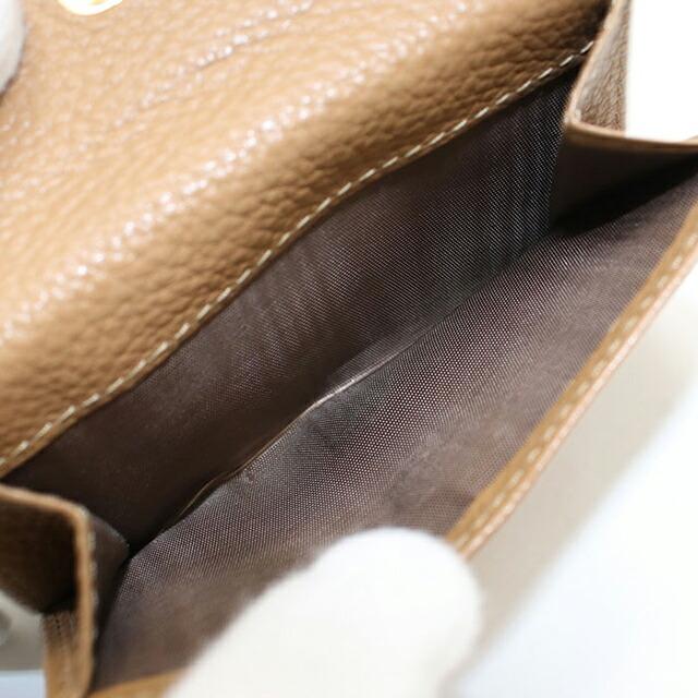 希少✨ミュウミュウ 三つ折り財布 ヴィッテロダイノ ロゴ金具 ブラック レザー miu miu（ミュウミュウ） 中古 三つ折り財布 レディース ブランド
