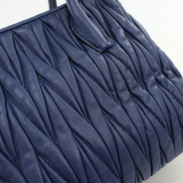 miumiu マテラッセ　ブルー miu miu（ミュウミュウ） 中古 トートバッグ レディース ブランド