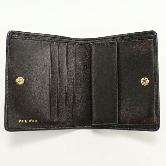 miu miu（ミュウミュウ） 中古 二つ折り財布 コンパクト レディース