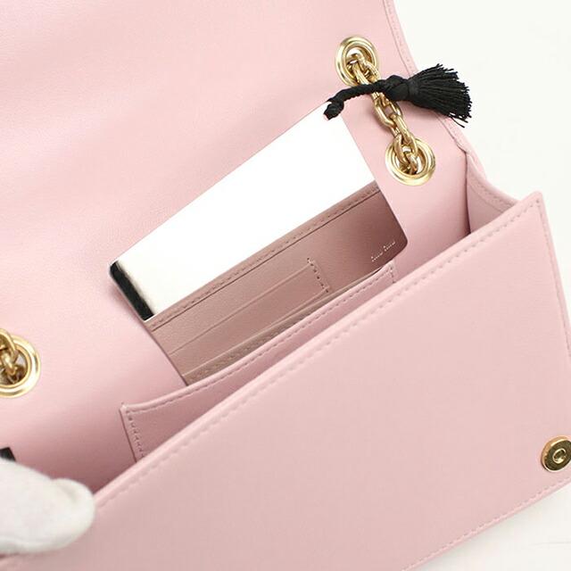 Miu Miu チェーンウォレット ピンク バイカラー miu miu（ミュウミュウ） 中古 ショルダーバッグ レディース ブランド