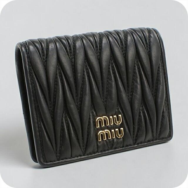 miu miu（ミュウミュウ） 中古 二つ折り財布 コンパクト レディース