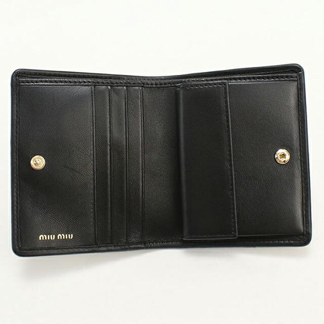 miu miu（ミュウミュウ） 中古 二つ折り財布 コンパクト レディース