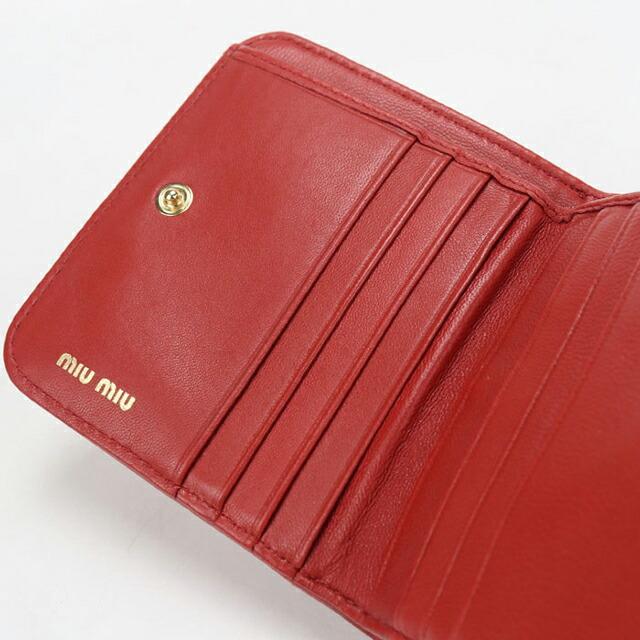miu miu（ミュウミュウ） 中古 二つ折り財布 二折財布 レディース