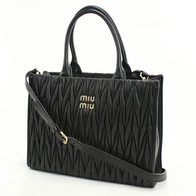 miu miu マテラッセ 2way ハンドバッグ miu miu（ミュウミュウ） 中古 トートバッグ レディース ブランド
