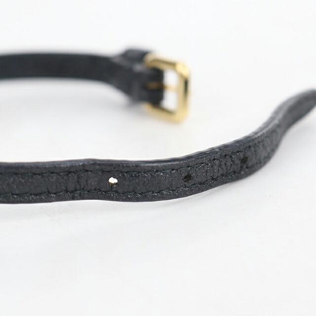 Miu Miu レザーブレスレット ブラック miu miu（ミュウミュウ） 中古 ブレスレット レディース ブランド
