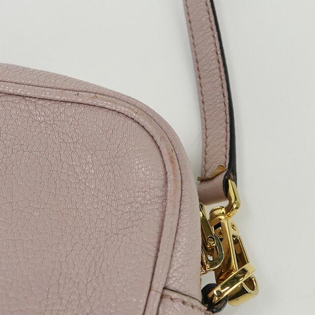 ミュウミュウ ショルダーバッグ 斜め掛け マドラスレザー miu miu（ミュウミュウ） 中古 斜め掛け ショルダーバッグ レディース