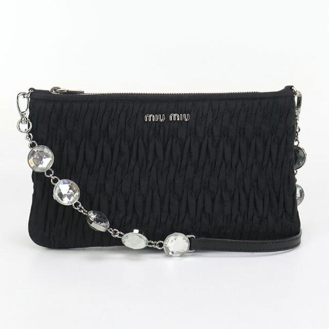 美品 MIUMIU ミュウミュウ ショルダー バッグ Y2K 2WAY ブラック miu miu（ミュウミュウ） 中古 斜め掛け ショルダーバッグ レディース